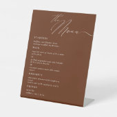 Signe De Table Élégant Design Moderne Calligraphie Mariage Dîner (Recto)
