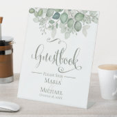 Signe De Table Elégant Eucalyptus Feuille verdure Foliage Pedesta (In SItu)