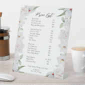 Signe De Table Elégant Floral Professional Nail Salon Prix (In SItu)