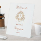 Signe De Table Elegant Frame Holy Cross Baptism Welcome (In SItu)