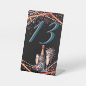 Signe De Table Elegant Gold Greenery Botanical Wedding Table Numb (Recto)