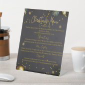 Signe De Table Elegant Holiday Dinner Menu Card (In SItu)