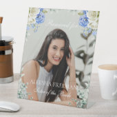 Signe De Table Elegant Hydrangea Wedding Reserved Memorial Chair (In SItu)