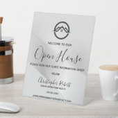 Signe De Table Élégant immobilier en argent (In SItu)