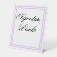 Élégant Limite Lumière Purple Signature Boissons