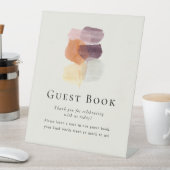 Signe De Table Élégant livre d'hôtes Mariage de feuilles d'automn (In SItu)