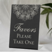 Signe De Table Elegant Mandala Indian Boho Black Wedding Favors