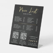 Signe De Table Elégant maquillage Artiste Prix du Modèle | Beauté (Recto)