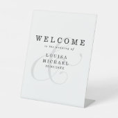 Signe De Table Elégant Mariage Ampersand (Recto)