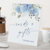 Signe De Table Élégant Mariage de cartes et cadeaux Blue Hydrange (In SItu)