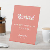 Signe De Table Élégant Mariage de script minimal réservé (In SItu)