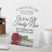 Signe De Table Élégant Mariage de siège Rose rouge (In SItu)