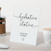 Signe De Table Élégant Mariage Infirmière Hydration Station Boire (In SItu)