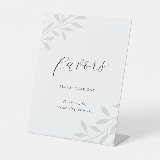 Signe De Table Elégant mariage Sage Favoriser (Recto)