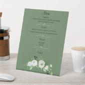 Signe De Table Élégant menu de mariage Signal piédestal (In SItu)