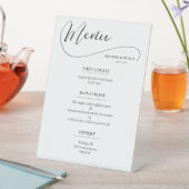 Signe De Table Elégant menu mariage calligraphie romantique (In SItu)
