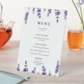 Signe De Table Élégant menu mariage de lavande fleurie (In SItu)