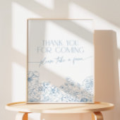 Signe De Table Elégant Merci de Chinoiserie Bleue pour venir