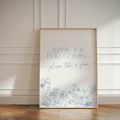 Signe De Table Elégant Merci de Chinoiserie Bleue pour venir