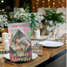 Élégant minimaliste floral Mariage photo personnal