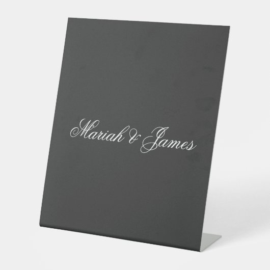 Signe De Table Élégant minimaliste moderne (Recto)