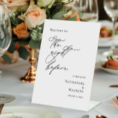 Signe De Table Élégant minimum La nuit avant la répétition bienve