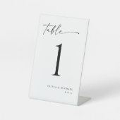 Signe De Table Elegant Modern Handwriting Wedding Table Numbers (Recto)