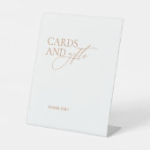 Signe De Table Élégant moderne Calligraphie Cartes et Cadeaux Mar (Recto)