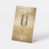 Signe De Table Élégant moderne Gold Adulte Anniversaire Surprise  (Recto)