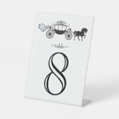 Signe De Table Élégant numéro de table Cheval & Buggy (Recto)