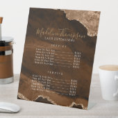 Signe De Table Elégant Or Agate Géode Marbre Services Prix (In SItu)