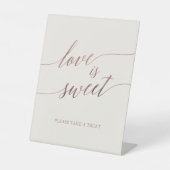 Signe De Table Élégant or Rose | L'amour de l'ivoire est doux (Recto)