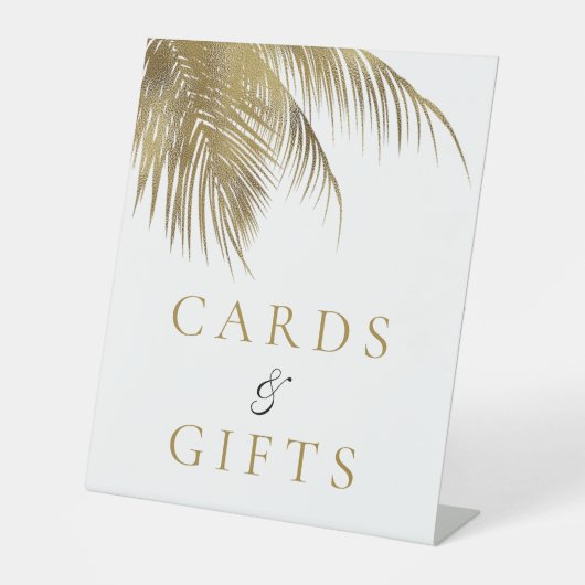 Signe De Table Elégant Palm Tree Plage Tropical Mariage (Recto)