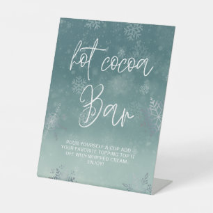 Signe De Table Elégant petit Baby shower de flocon de neige Hot C
