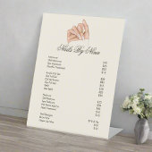 Signe De Table Elégant Professional Nail Beauté Salon Tarifs