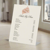 Signe De Table Elégant Professional Nail Beauté Salon Tarifs