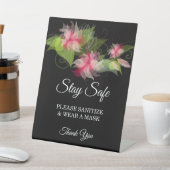 Signe De Table Élégant romantique rose rose Mariage sécurité (In SItu)