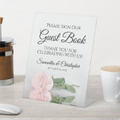 Signe De Table Élégant Rose Rose Rose Pink S'Il Vous Plaît Signer (In SItu)