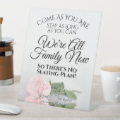 Signe De Table Élégant rose rose rose rose rose vif Mariage (In SItu)