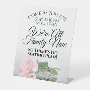 Signe De Table Élégant rose rose rose rose rose vif Mariage