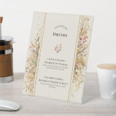 Signe De Table Elégant Rustic Fall Beige Mariage Signature Boisso (In SItu)