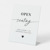 Signe De Table Élégant Rustique Siège ouvert Signal, Trouvez Votr (Recto)