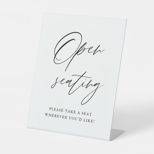 Signe De Table Élégant Rustique Siège ouvert Signal, Trouvez Votr (Recto)
