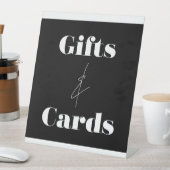 Signe De Table Élégant script Cadeaux et cartes d'anniversaire (In SItu)