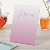 Signe De Table Élégant script et rose modifiable (n'importe quell (In SItu)