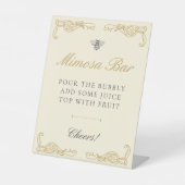 Signe De Table Elegant She Found Her Honey Bee Themed Mimosa Bar (Recto)