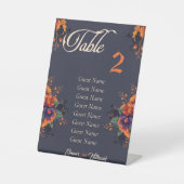 Signe De Table Elégant tableau gothique individuel (Recto)