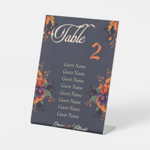 Signe De Table Elégant tableau gothique individuel