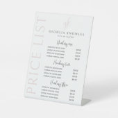 Signe De Table Élégant tarif moderne Blush Pink (Recto)