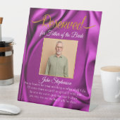 Signe De Table Élégant violet Enregistrer un siège Photo Mariage  (In SItu)